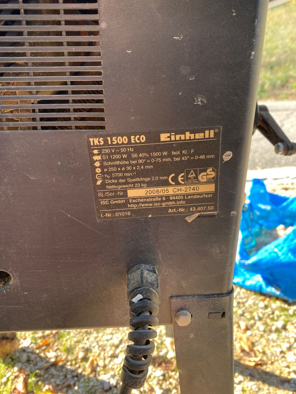Einhell Scies: Säge Einhell TKS 1500 Eco – D'occasion à Reigoldswil par marialaila01 3