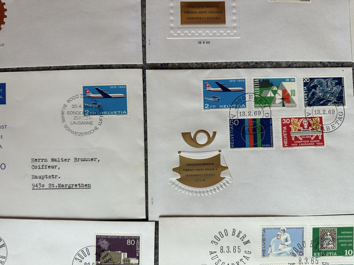 Tutti i francobolli: Schweiz - 49x FDC gut durchmischt – Usato da Schmitten / FR venduto da Samsara169 7