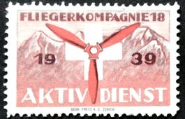 Soldatenmarke 2.WK, Flieger Kp 18, rot, Wi Fl 99