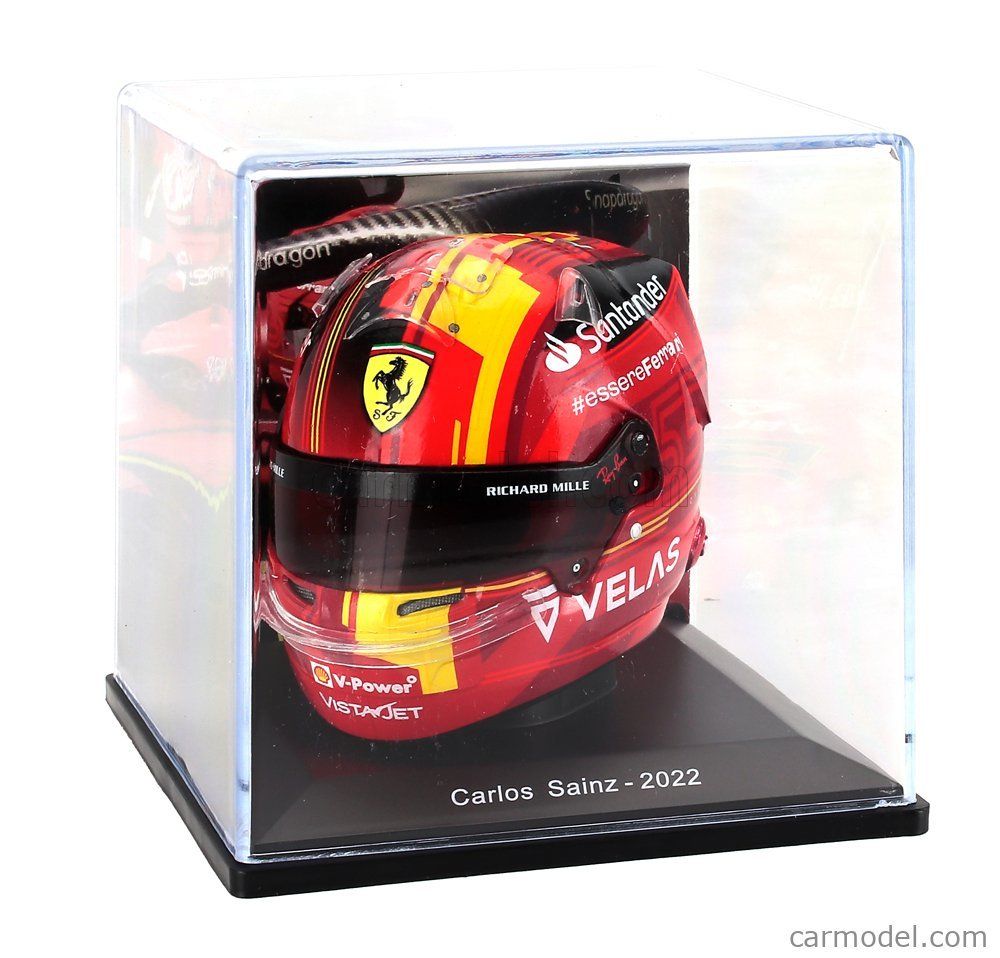 Spark Modellautos: Carlos Sainz Ferrari Formel 1 Helm 1:5 - 2022 Spain GP – Neu und originalverpackt aus Wetzikon ZH von tuningschmiede 2