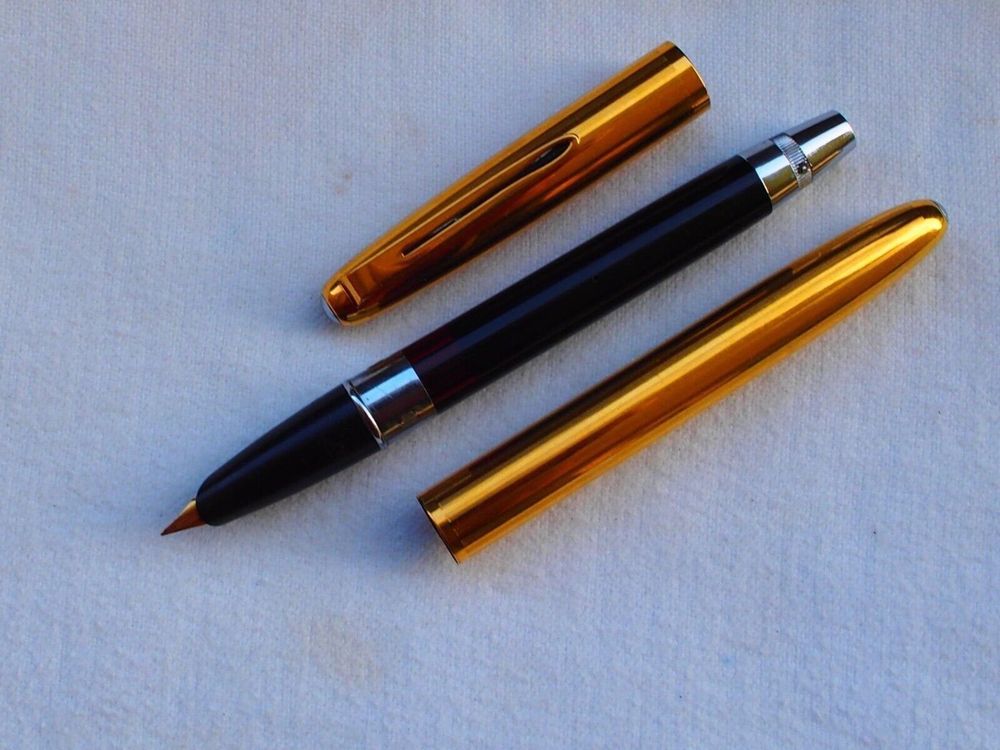 STYLO PLUME AURORA BRASIL 500 ANOS - Plume Or 14k, Vert, Boîte Et Docs, Occasion Excellent état
