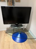 Philips LCD-Fernseh 42 Zoll + Design Glastisch drehbar, blau