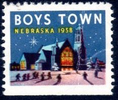 VIGNETTE 1958 BOYS TOWN NEBRASCA * OHNE GUMMI * - Q306