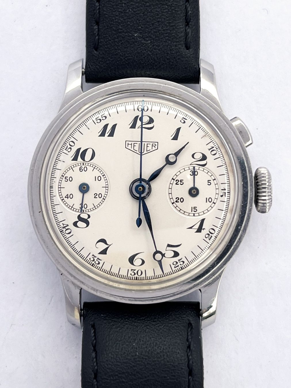 Tag Heuer Orologi: Heuer Chronograph, Ref. 2403, single-pusher, Vintage – Usato da Zürich venduto da Gemperle 2