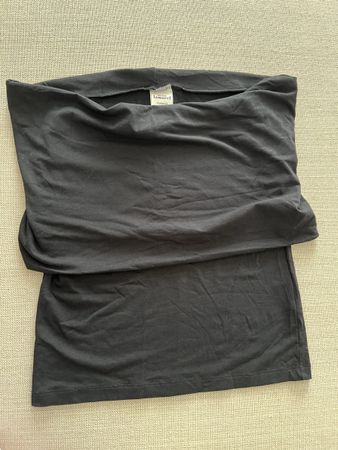 Lamarel black fold-over tube top, M/L