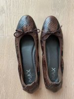 Neuwertige dunkelbraune Ballerinas Marke MAX Grösse 35