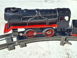 Blechspielzeug Eisenbahn mit Patina, ca.1960, sehr schön