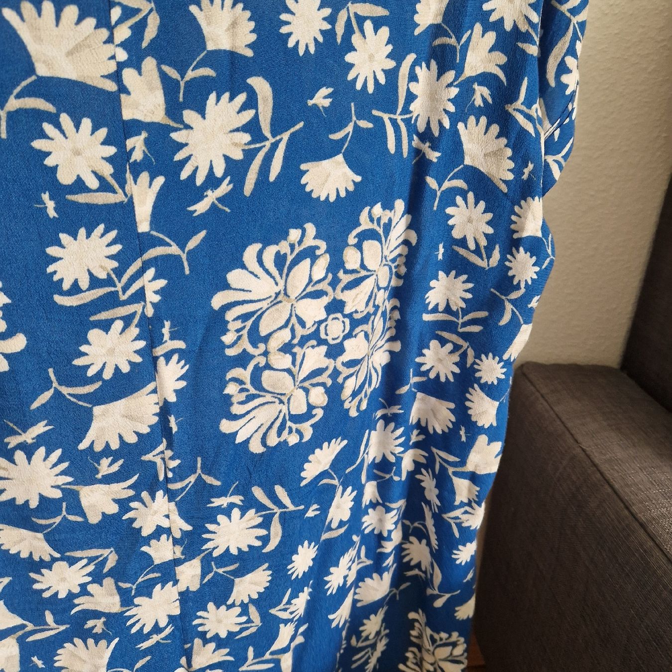 Blusen: Bluse blau Blumenmuster Gr. L luftig – Neu (gemäss Beschreibung) aus Frenkendorf von gca_d2qp 3