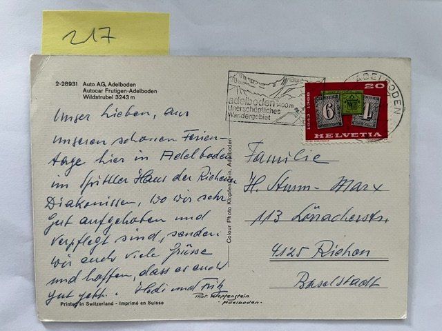 Cartoline postali: Alpen-Doppeldeckerbus mit Anhänger Postkarte – Usato da Niederwil AG venduto da dahu75 1