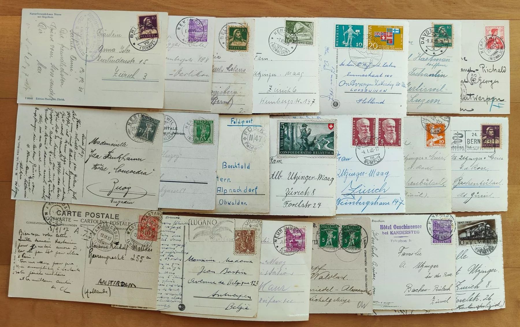 Cartoline postali: Super Lot, Posten mit 170 kleinformatigen CH Ansichtskarten – Usato da St. Erhard venduto da Chaeferli6 5