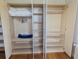 Kleiderschrank 5-türig Holz weiss gut erhalten