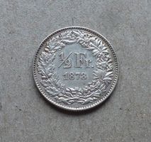 ++ 1/2.- Franken 1878, Top Erhaltung