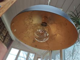 Hängelampe, Pendelleuchte schwarz-gold, Ausstellungsobjekt