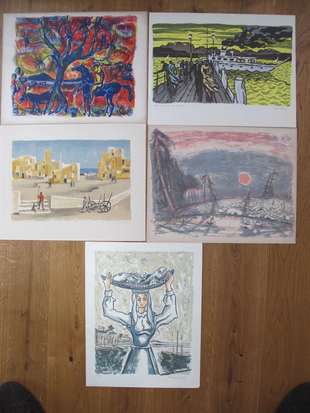 Grafica & Litografie: Stauffer/Zender/Gut/+ 2  handsignierte lithos – Usato da Wädenswil venduto da Turusukko