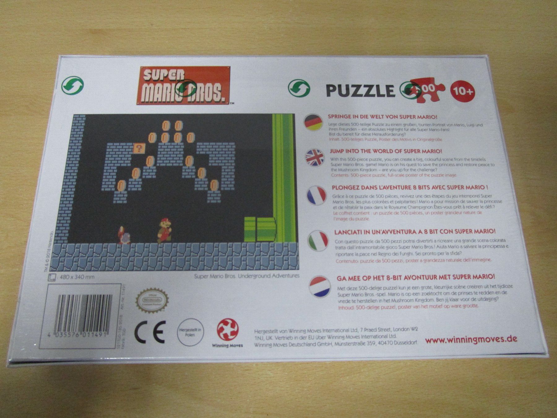 Puzzle: Puzzle Nintendo Super Mario Bros Underground NEUWARE – Nuovo e nell'imballaggio originale da Goldau venduto da agestuffer 1
