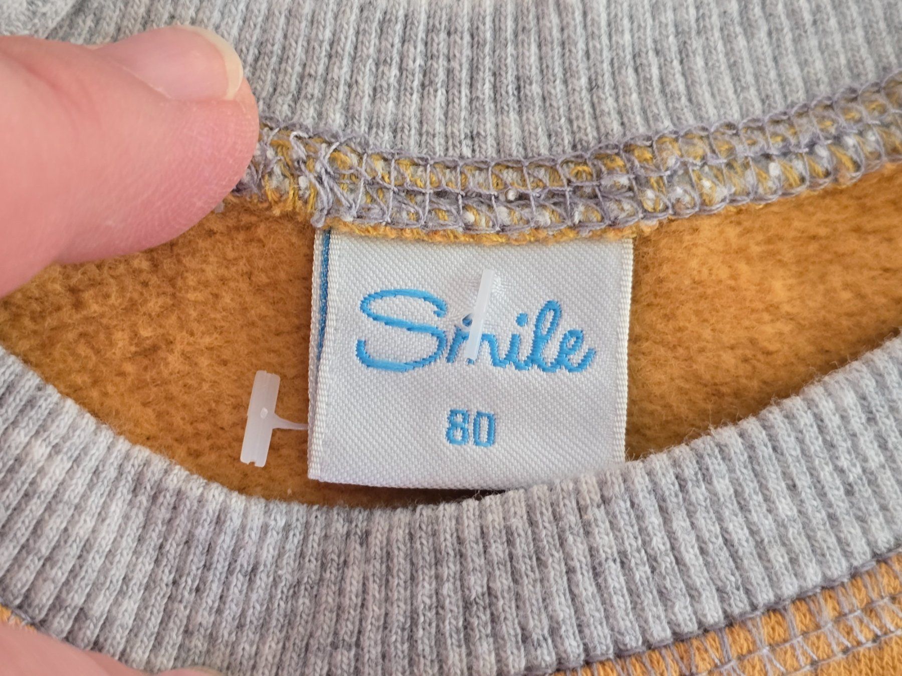 Maglioni & Felpe: Süsser Smile Pullover Gr. 80, little worker, Baumwolle, senf – Usato da Teufenthal AG venduto da thuzsu 1