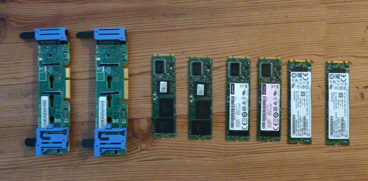 Harddisks: Lot de 6 Disques SSD + 2 Mirror Adapter – Gebraucht aus Bern von Dedonegro