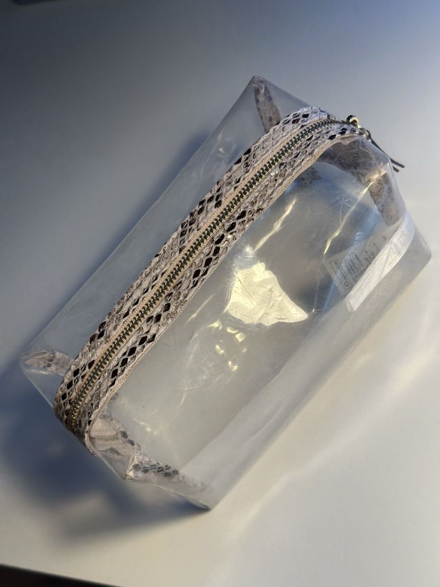 Custodie per cosmetici: 2x Transparente Kosmetiktasche mit Schlangenmuster – Usato da Hergiswil NW venduto da kaufe_at_kaufmann 6
