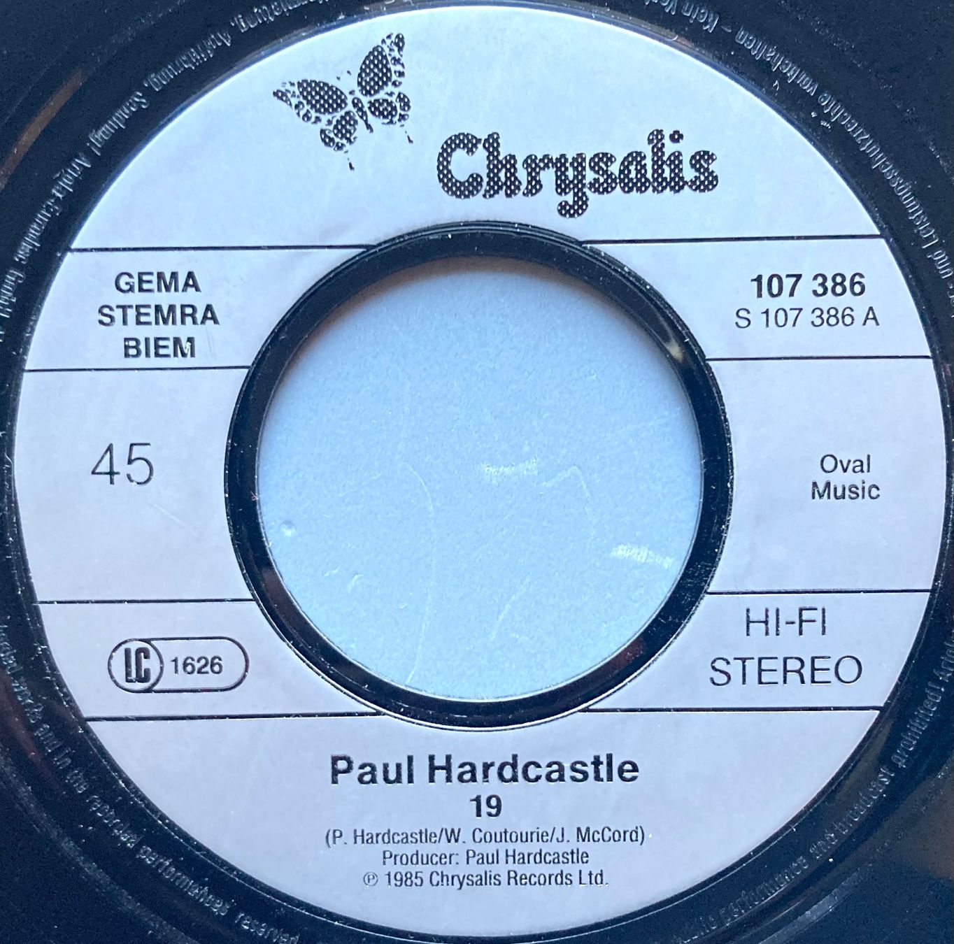 Dischi in vinile: PAUL HARDCASTLE - 19 – Usato da Poliez-Pittet venduto da Newtown-Records 2