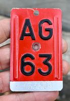 Velonummer AG 63 von 1963 - Aargau 133609