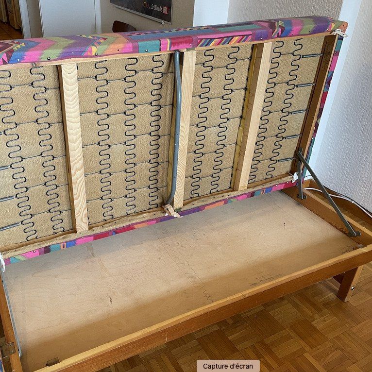 Betten: Ensemble daybed et table de chevet en teck – Gebraucht aus morges von Kus.design 9