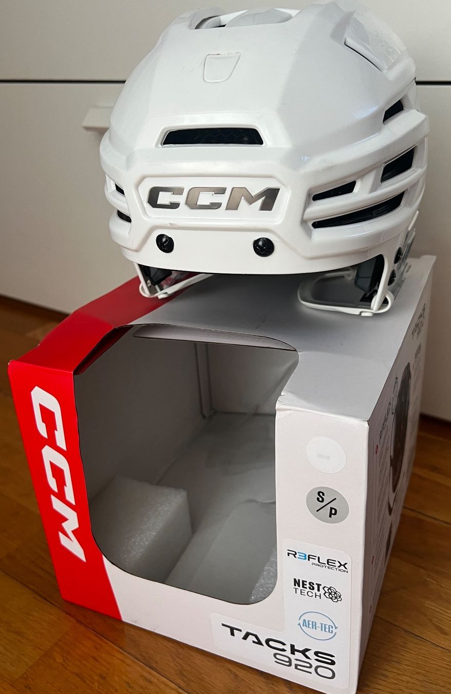 Helme: Casco CCM Tacks 920 Bianco Taglia S/P – Gebraucht aus Sigirino von mag_96wh