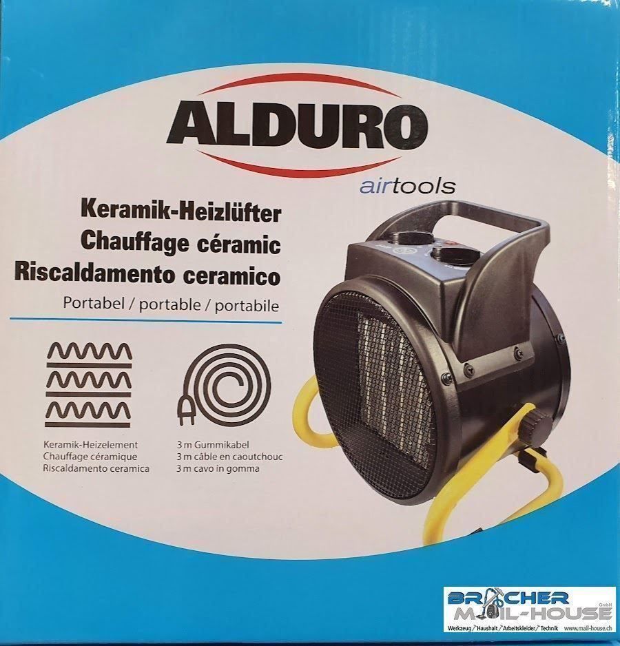 Heizgeräte: ALDURO Elektro Keramik Heizlüfter – Neu und originalverpackt aus Jegenstorf von Bracher_Mail-House