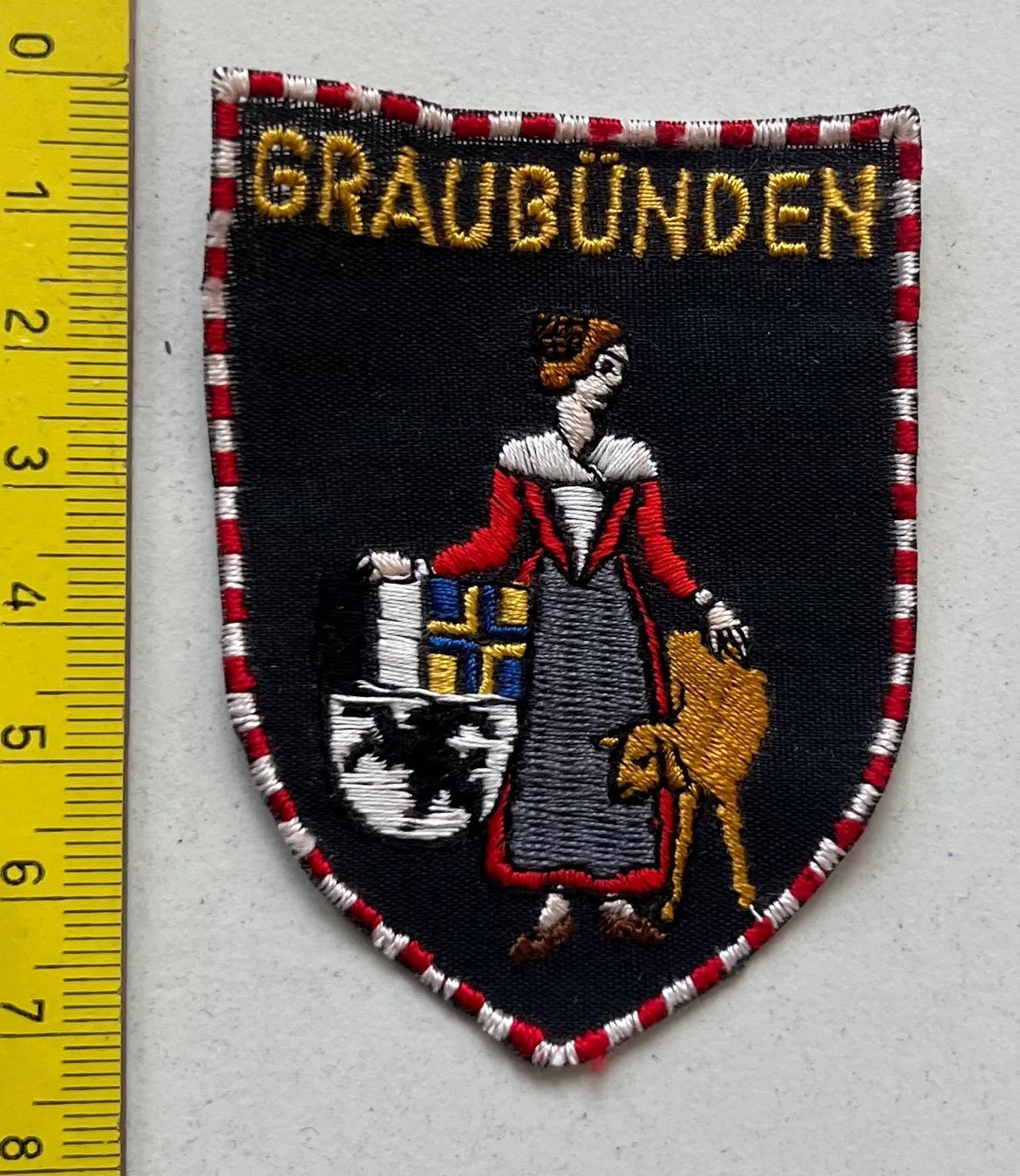 Patches: Graubünden, Aufnäher Stoffabzeichen vintage – Gebraucht aus Ostermundigen von DaxKarten-75