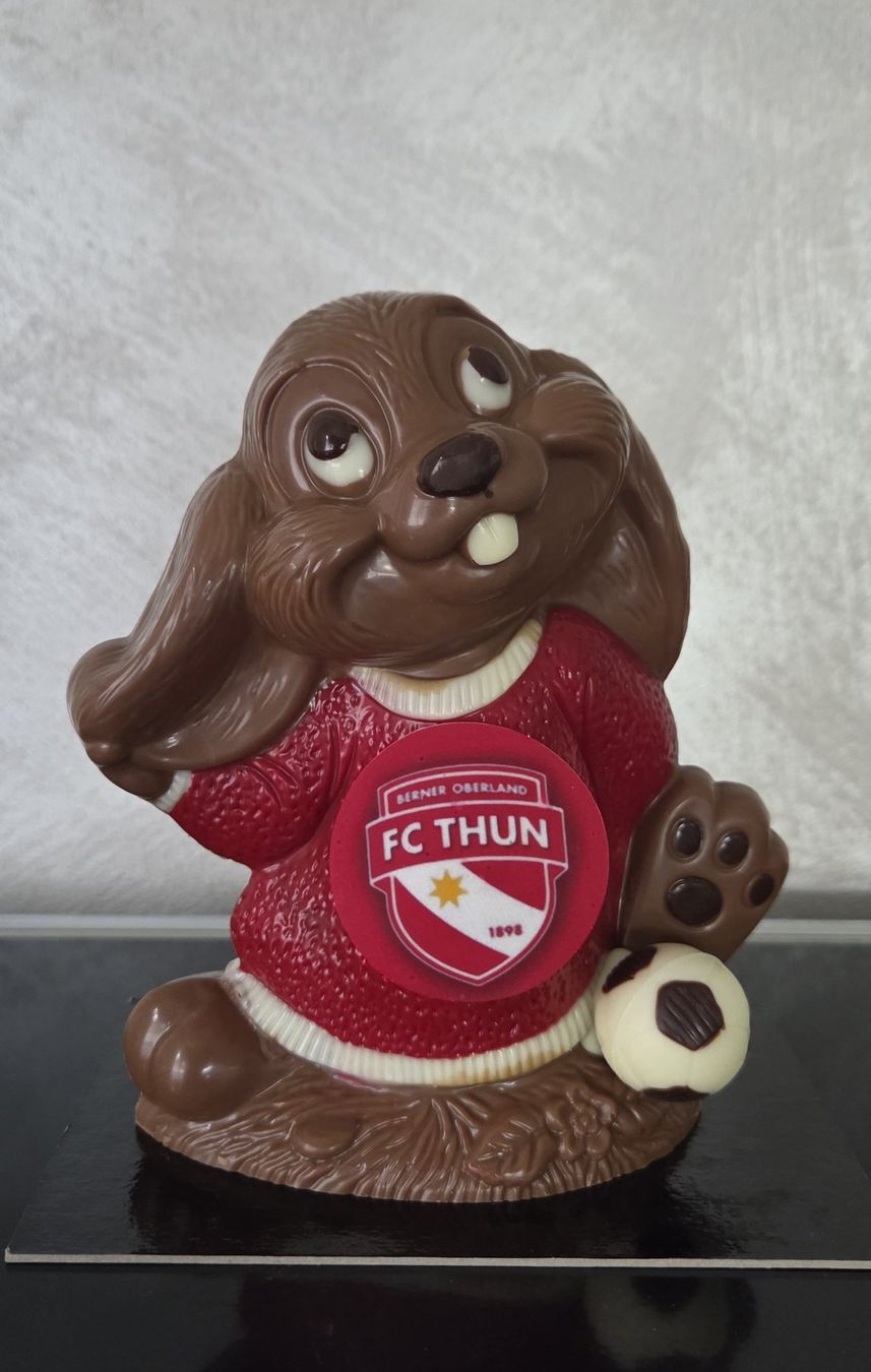Statuette: FC-Thun Schoko-Hase – Nuovo (secondo la descrizione) da Oberdiessbach venduto da TheBotanist