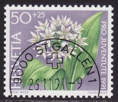 Pro Juventute SBK-Nr. 319 (Bärlauch 1991) ET-gestempelt