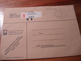 R-Brief 1987, KPD Zürich, mit Papiersiegel