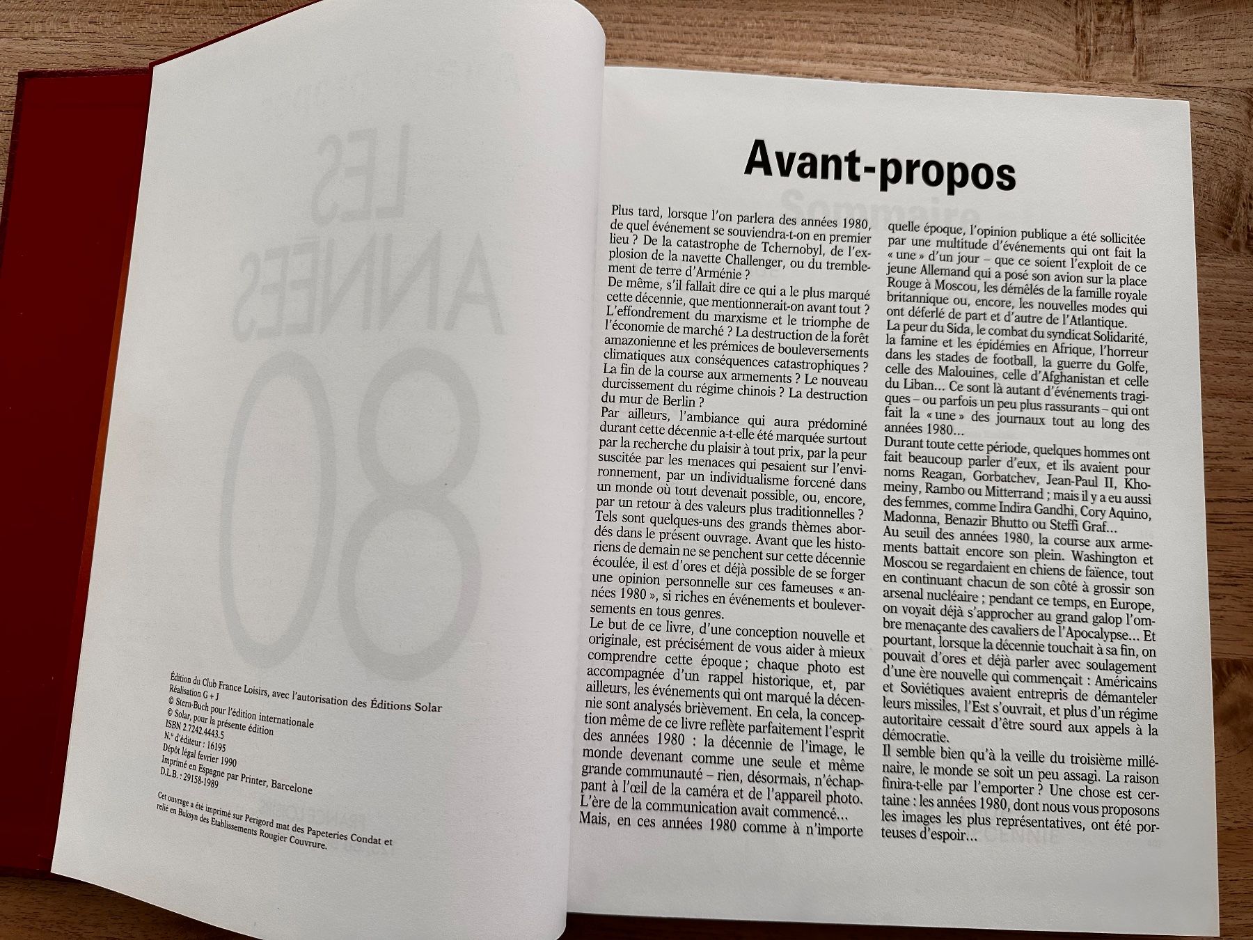 Bücher: Livre LES ANNEES 80 – Gebraucht aus Leytron von TipTop1912 1