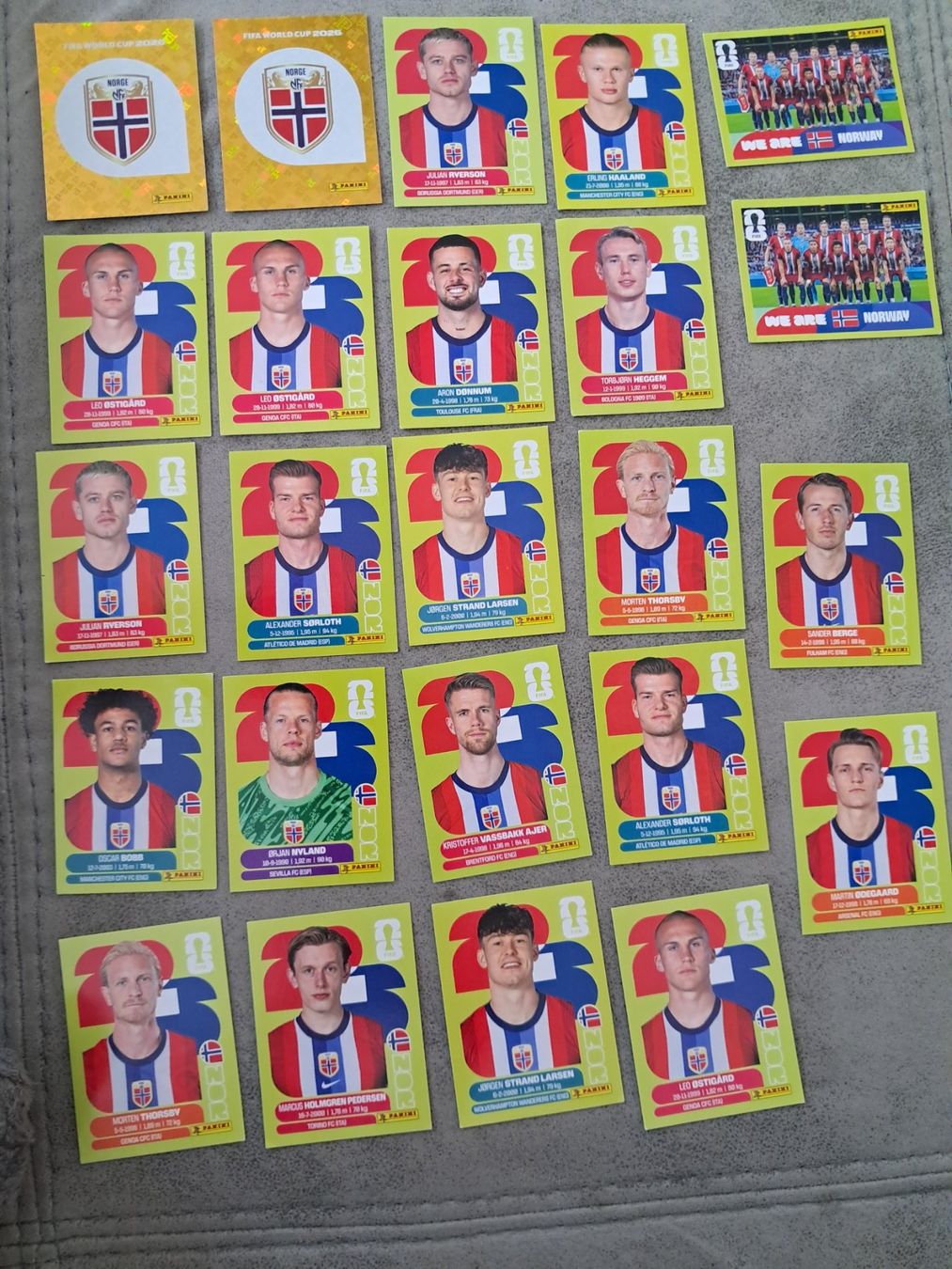 Panini Cartes à collectionner: 24 x Paninisticker 2026 / Norwegen – Neuf (Voir description) à Weinfelden par Da-ryn01