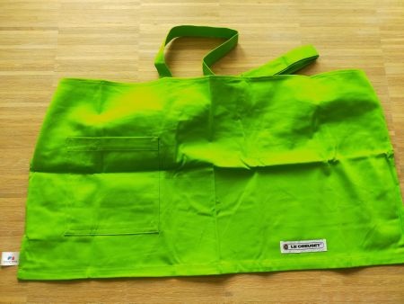 Le Creuset Halbschürze / Küchenschürze – Grün – 65x35 cm neu