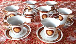 Hand bemalt Limoges Porzellan Tee Set