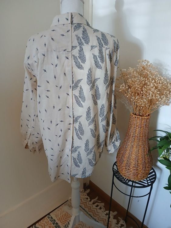 Camicette: Bluse/Hemd NEU, Gr.M, Leinen/Baumwolle – Nuovo e nell'imballaggio originale da Luzern venduto da Tavolna 2