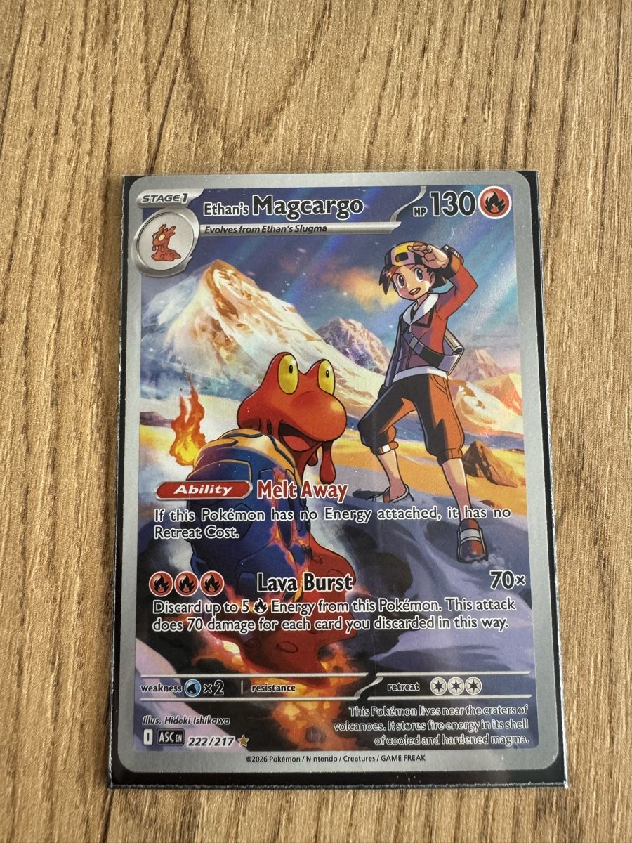 Pokémon Carte collezionabili: Ethan's Magcargo 222/217 – Usato da Bellinzona venduto da Yanpa
