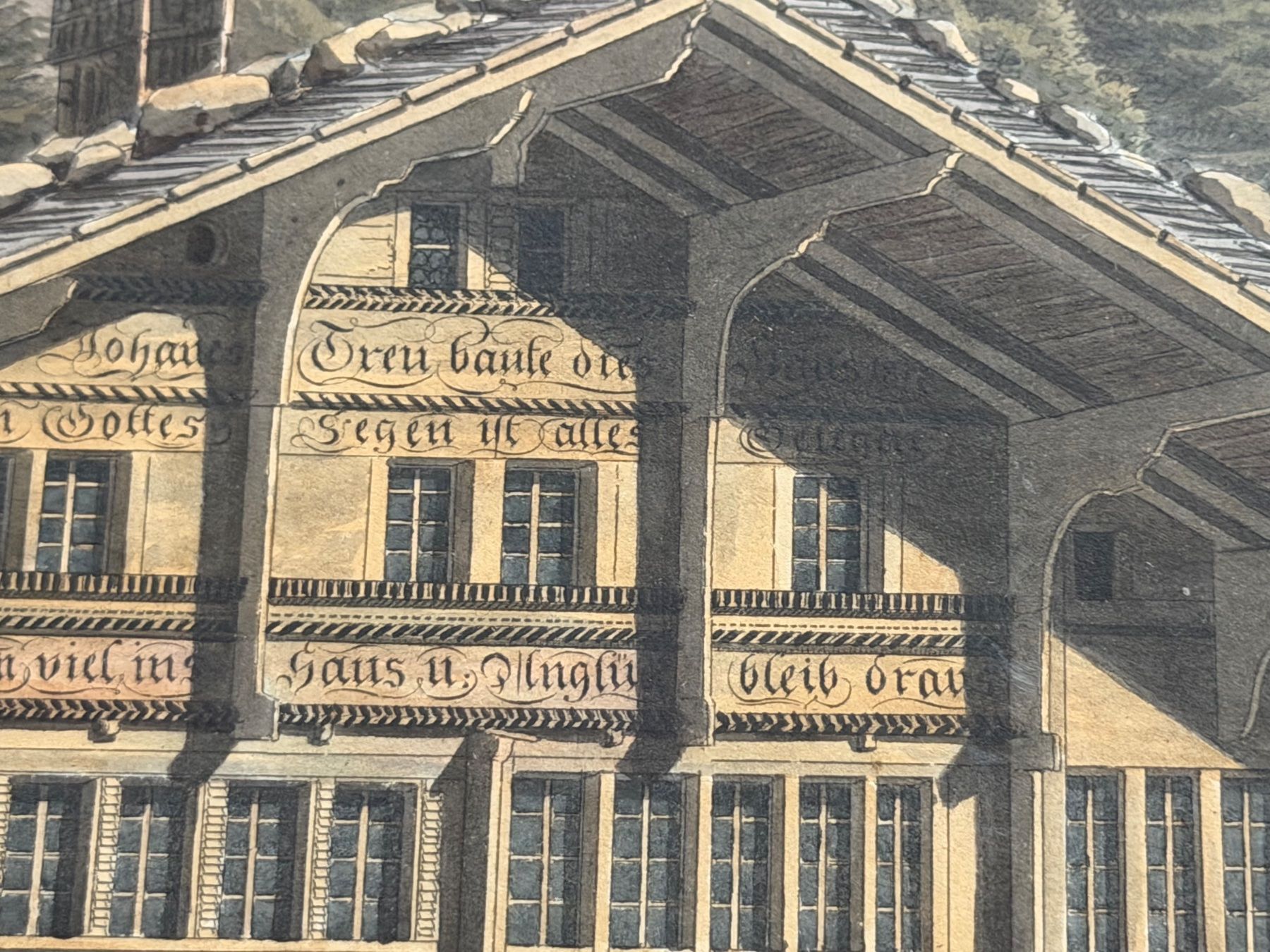 Gravures: Aquatinte chalet Bernois 1820 – D'occasion à Choulex par collectart 4