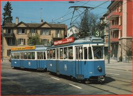ZÜRICH Städtische Strassenbahn - Tram No. 3 - Klusplatz