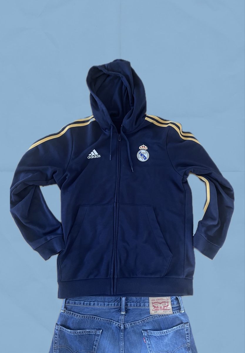 Adidas Lotti di vestiti: Real Madrid Hoodie Trainerjacke L – Usato da Baden venduto da gcr_w8ft