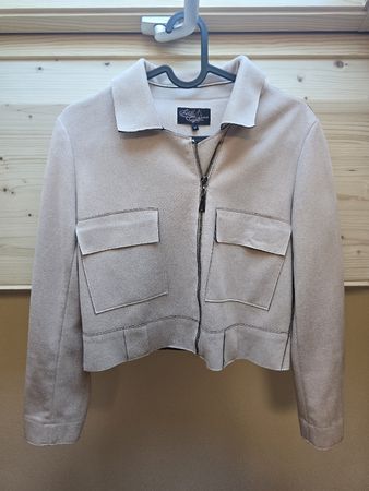 Veste Little Miss rosée taille M en daim 