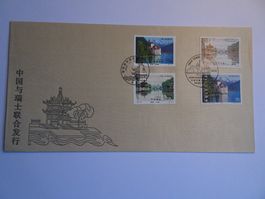 1998 Seidenkuvert mit Kombi-Frankierung