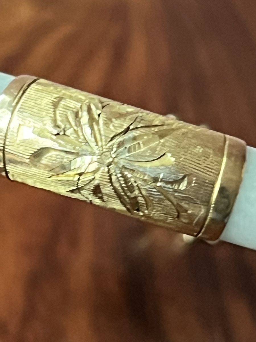 Bracciali & Braccialetti: Jade Armreif mit 14K Gold Verschluss – Usato da Zürich venduto da juergarno 7