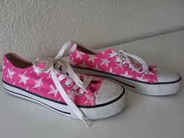 Turnschuhe pink Sternenmuster in Gr. 39 - guter Zustand