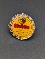 Vintage Pin Globus hat Europa an Bord Anstecker