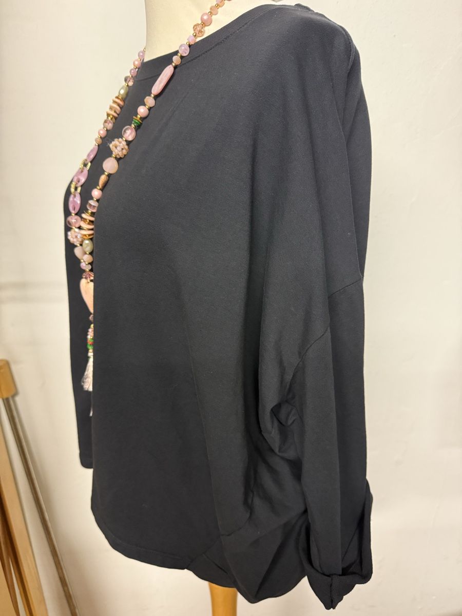 Maglioni & Felpe: Damen Basic Baumwolle Sweatshirt schwarz l xl  – Nuovo e nell'imballaggio originale da Groß-Gerau venduto da bor_8wfb 1