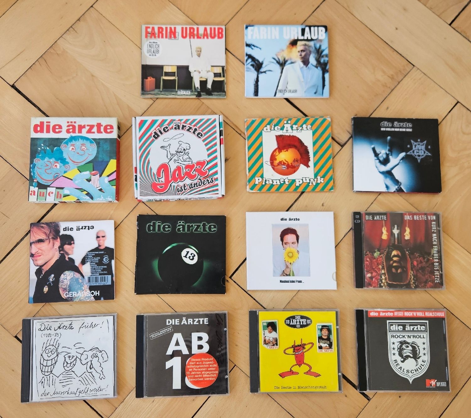 CDs: 12 CDs 'Die Ärzte' / 2 CDs 'Farin Urlaub' – Gebraucht aus St. Gallen von Patrizia0711
