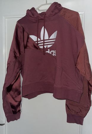 Adidas Hoodie weinrot/braun