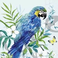 Serviette parrot blue (1647) 2Stk.