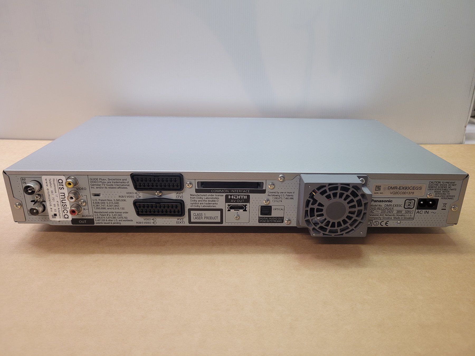 Panasonic Registratori: Panasonic DMR_EX93C – Usato da Arlesheim venduto da ars_musica 3